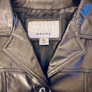 *Vintage* Genuine Black Leather Jacket, women’s XL
